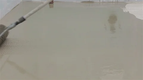 Self leveling screed Stock Footage 111939170