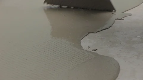 Self leveling screed Stock Footage 111939193