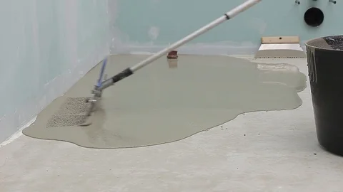 Self leveling screed Stock Footage 111939205
