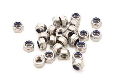 Self-locking nuts Stock Photos