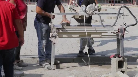 Self-locking. outdoor flooring Stock Footage 81208980