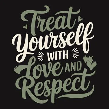 Self-Love Is a Lifelong Romance Commit to Loving Yourself Always Stock Illustration