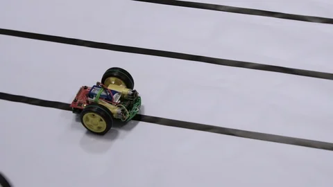 Self-made robot by student 4? Stock Footage 114369667