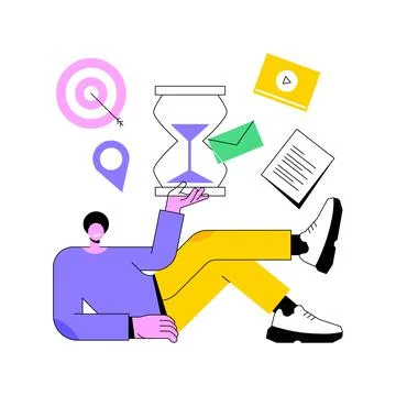 Self management abstract concept vector illustration. Stock Illustration