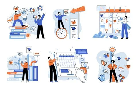 Self management. Taking responsibility for ones actions is part self management Illustrazione stock