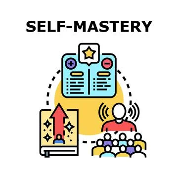 Self mastery developing personal growth learning journey イラスト素材