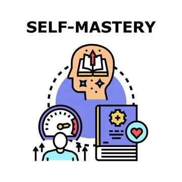 Self mastery vector concept for personal development and growth Stock Illustration