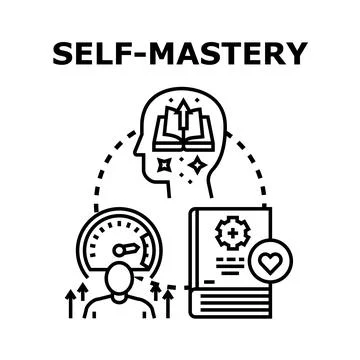Self mastery vector concept for personal development and growth Stock Illustration