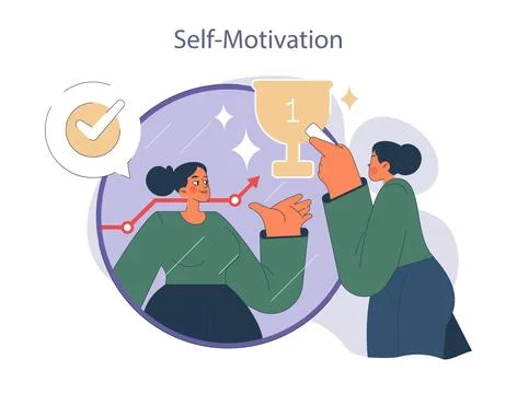 Self-motivation concept. Stock Illustration