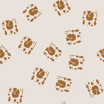 Self motivation glyph seamless pattern イラスト素材