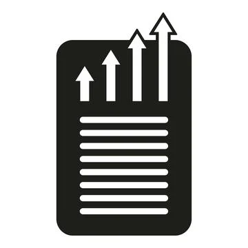 Self power realization doc icon simple vector. Business vision イラスト素材