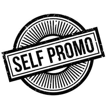 Self Promo rubber stamp Illustrazione stock