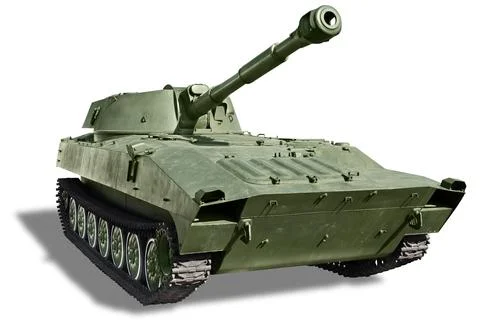 Self-propelled artillery Stock Photos