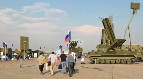 Self-propelled radar systems Stock Footage 55371517