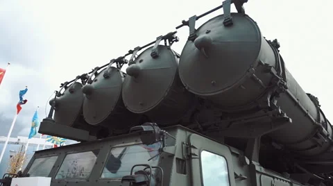 Self-propelled rocket launcher S-300VM "Antey-2500" (SA-23 Gladiator) 库存影片 68354972