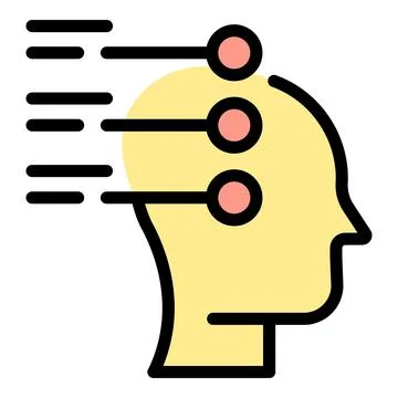 Self realization icon vector flat Stock Illustration