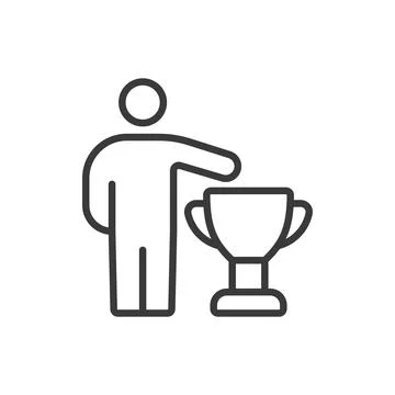 Self realization, in line design. Self, realization, growth, awareness Stock Illustration