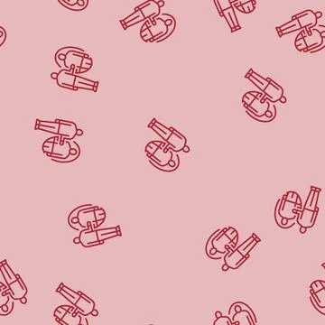 Self reflection mirror line seamless pattern Illustrazione stock