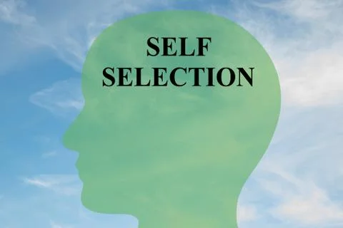 Self Selection mental concept 스톡 일러스트