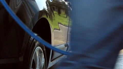 Self service car wash Stock Footage 43561685