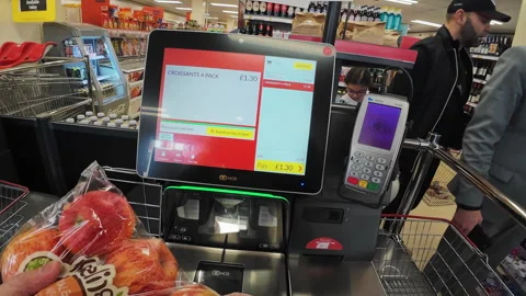 Self service checkout. Stock Footage 274537252