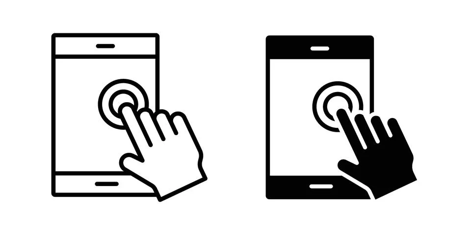 Self service icon set. Vector EPS 10 Stock Illustration