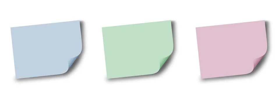 Self-stick note Stock Illustration