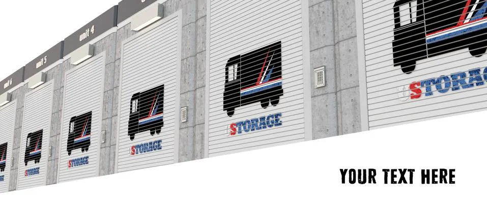 Self storage Stock Illustration