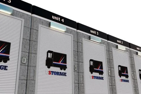 Self storage Stock Illustration