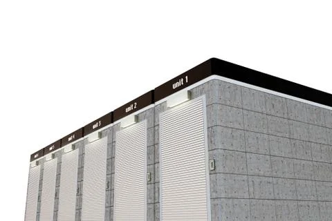 Self storage Stock Illustration