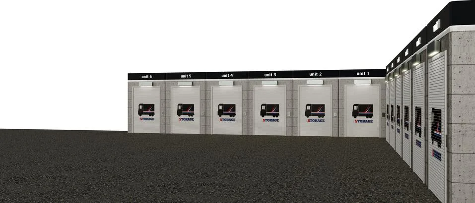 Self storage Stock Illustration