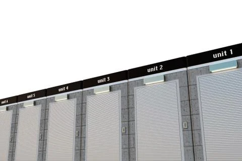 Self storage Stock Illustration