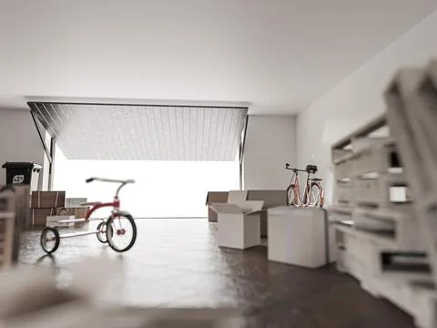Self storage Stock Illustration