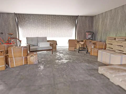 Self storage Stock Illustration