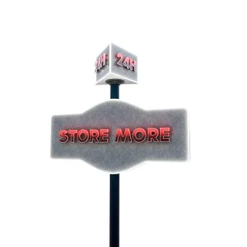 Self storage sign Stock Illustration