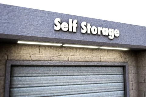 Self storage sign Stock Illustration