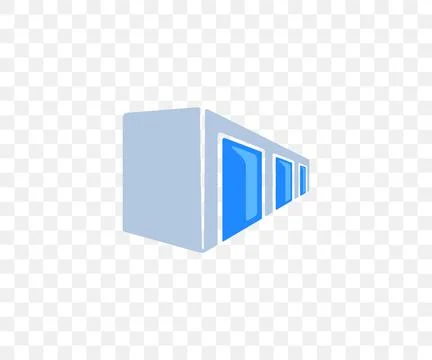 Self storage unit, garage and door, graphic design Stock Illustration