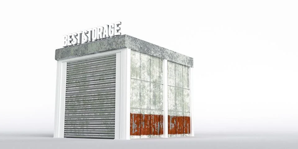 Self storage unit Stock Illustration