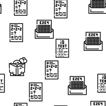 Self Study Lessons Vector Seamless Pattern Stockillustratie