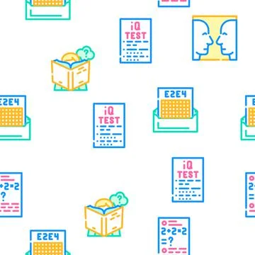 Self Study Lessons Vector Seamless Pattern Stockillustratie