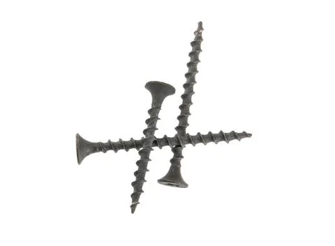 Self-tapping isolated on white background Stock Photos