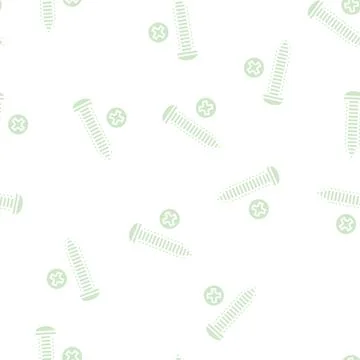 Self-tapping screw glyph seamless pattern Stock Illustration