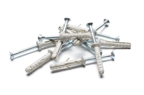 Self tapping screws close up Stock Photos