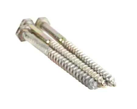 Self-tapping screws isolated on white background Stock Photos