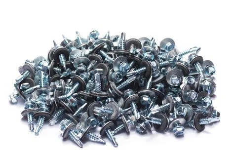 Self-tapping screws Stock Photos