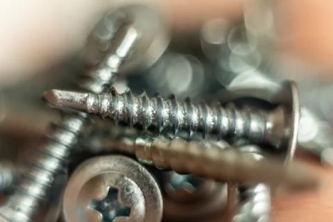 Self-tapping screws 写真素材