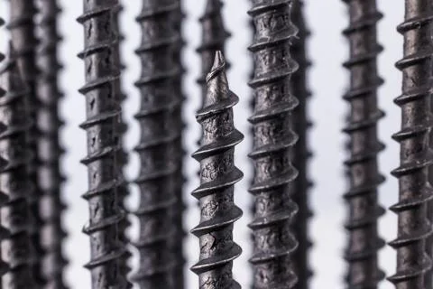 Self tapping screws Stock Photos