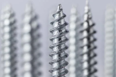 Self tapping screws Stock Photos