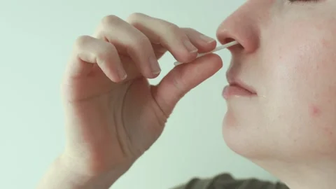 Self-test kit for COVID-19 and influenza in a real home environment. Stock Footage 328348275