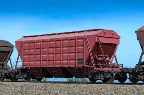 Self-unloading wagon Stock Photos